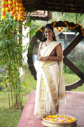 Kerala Kasavu Set Mundu – photo 1