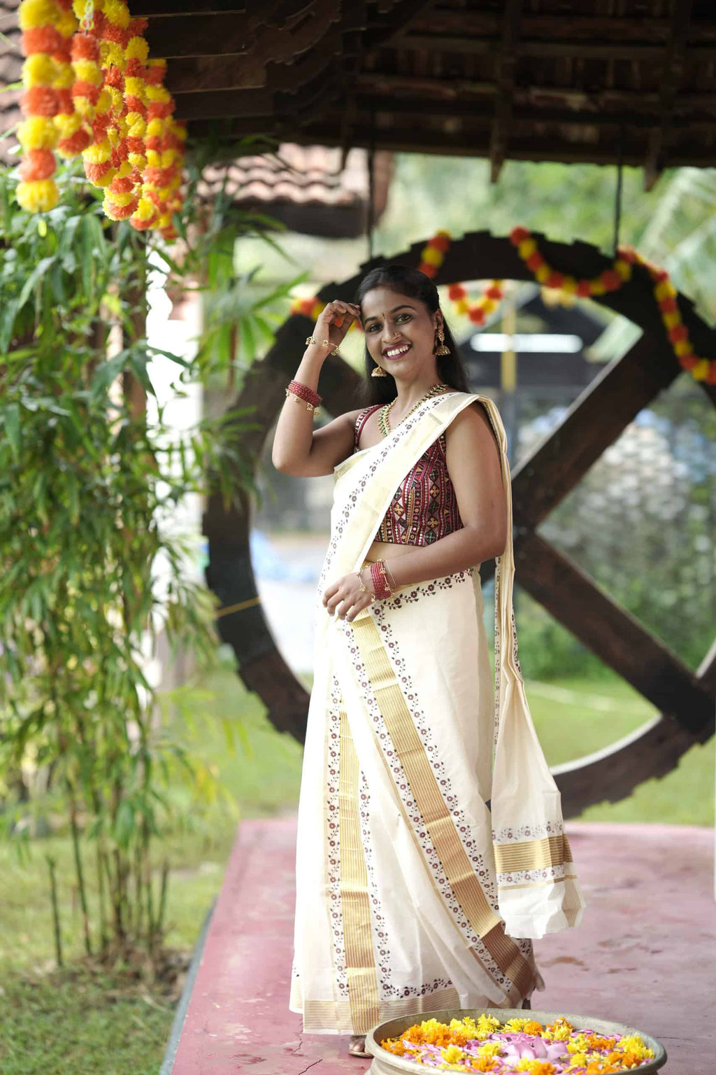 Kerala Kasavu Set Mundu – photo 5
