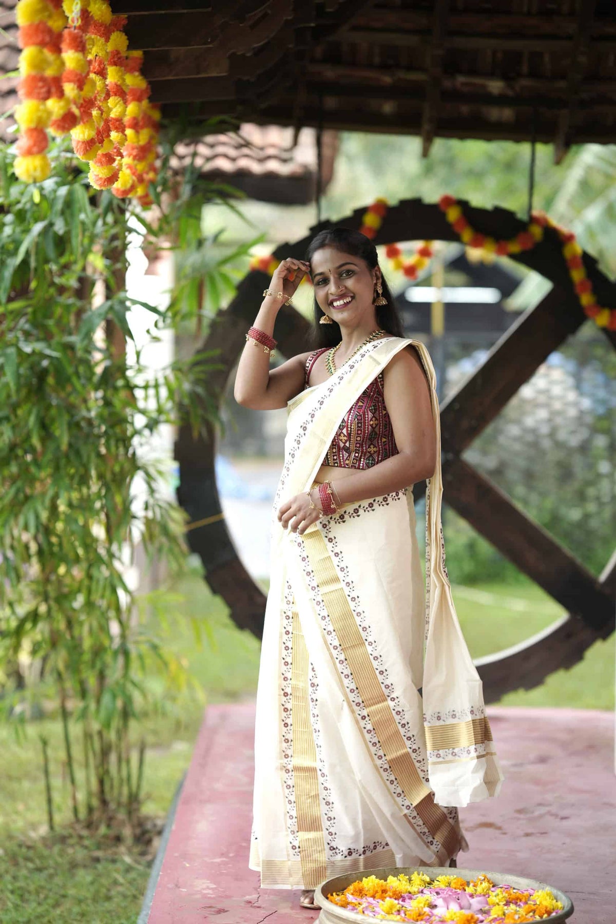 Kerala Kasavu Set Mundu – photo 5