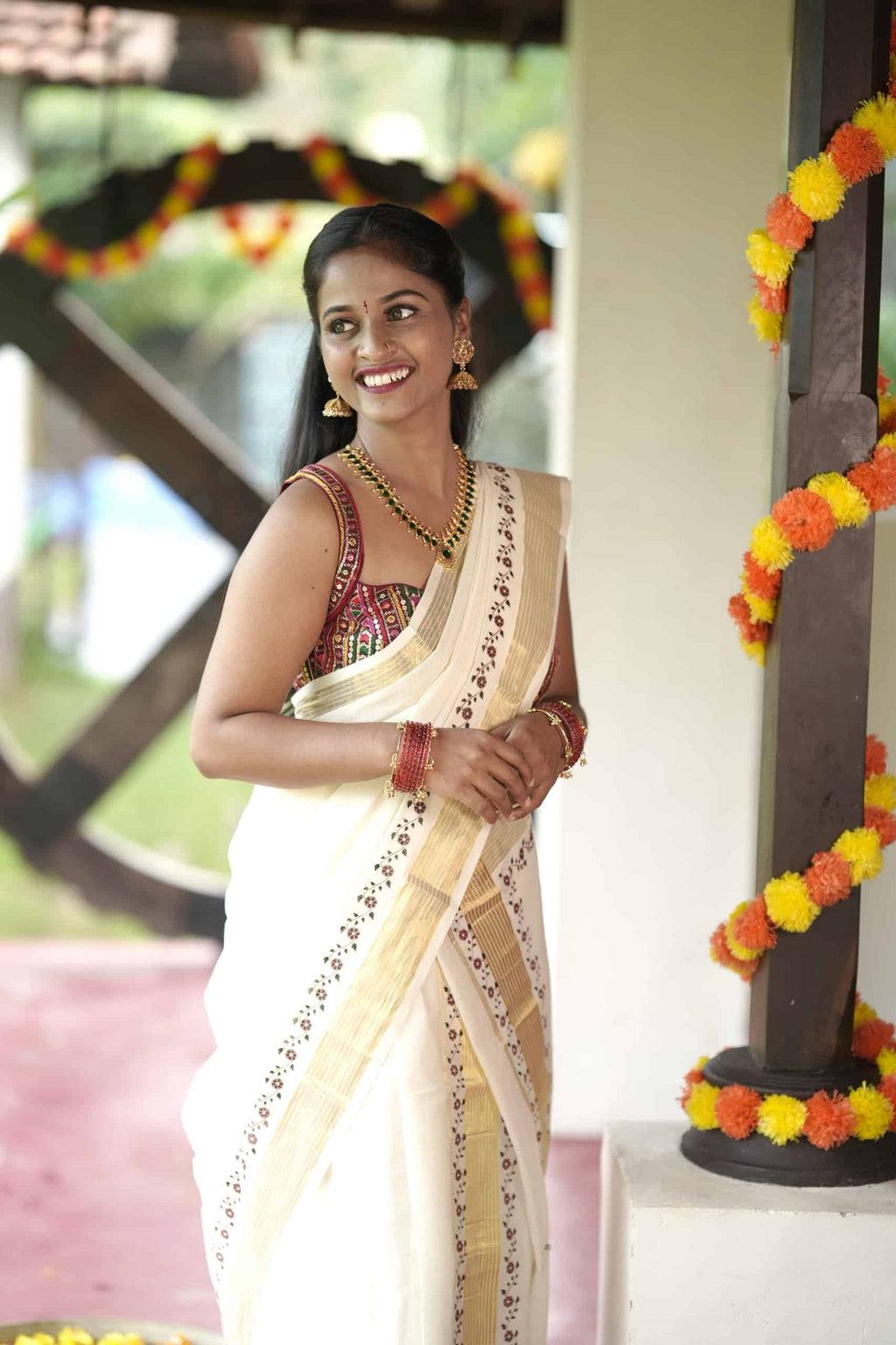 Kerala Kasavu Set Mundu – photo 4