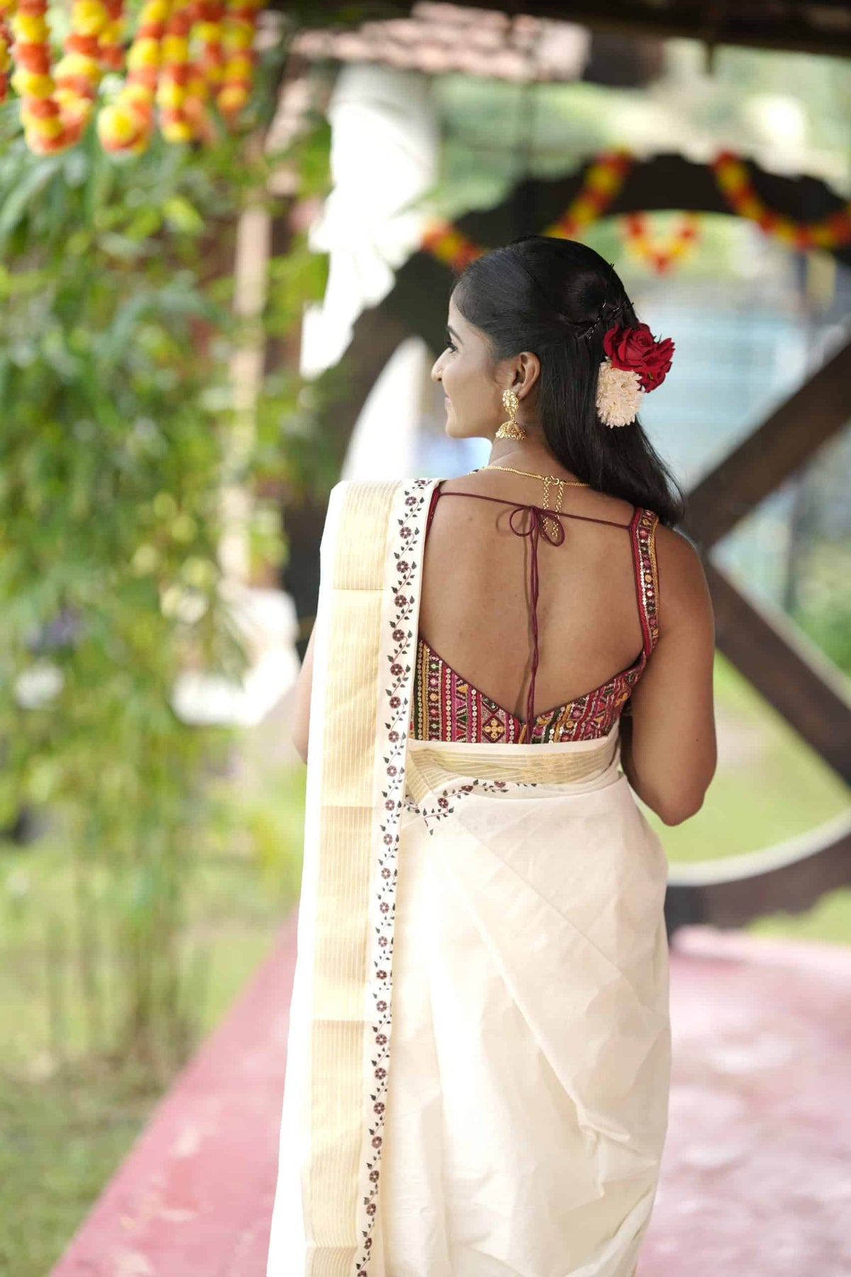 Kerala Kasavu Set Mundu – photo 3