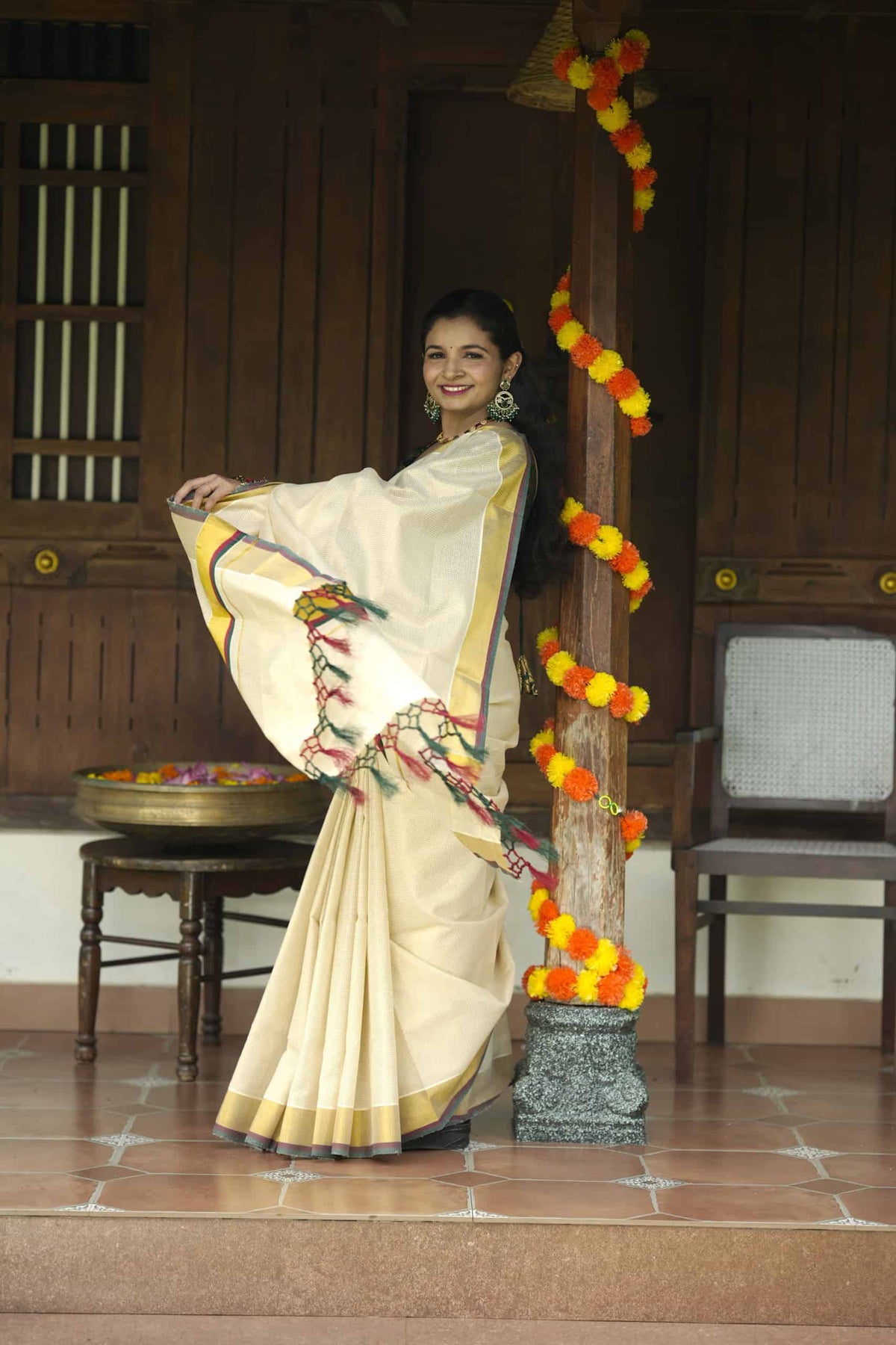 Premium Kerala Kasavu Saree
