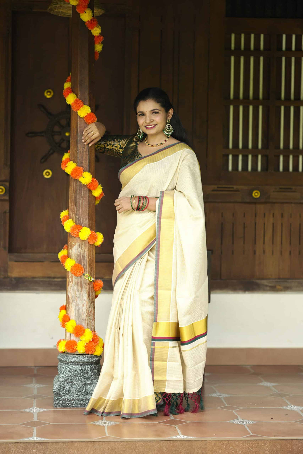 Premium Kerala Kasavu Saree