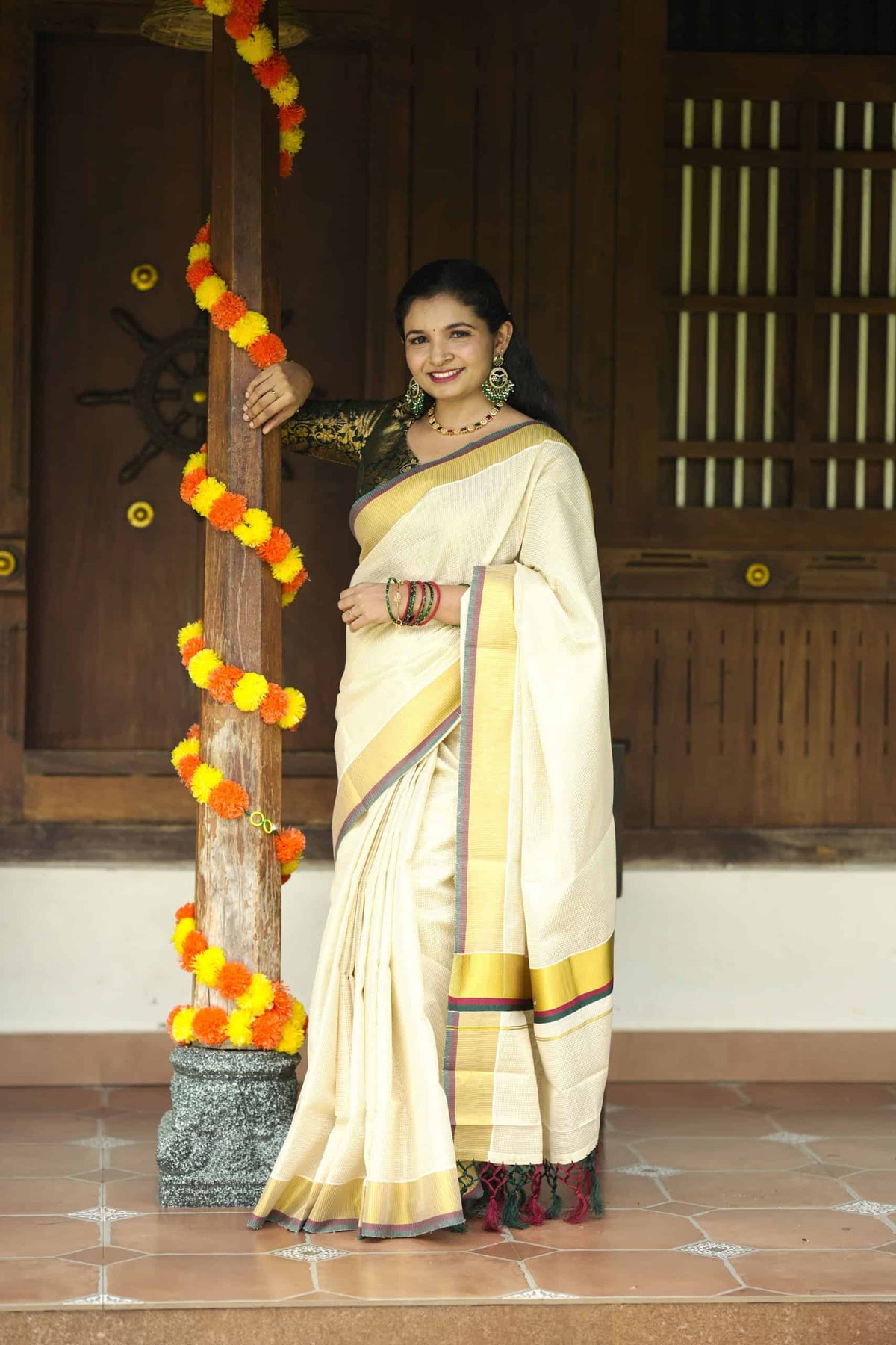Premium Kerala Kasavu Saree