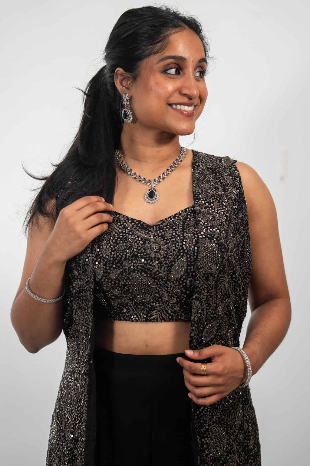 Black Jacket Co-ord set