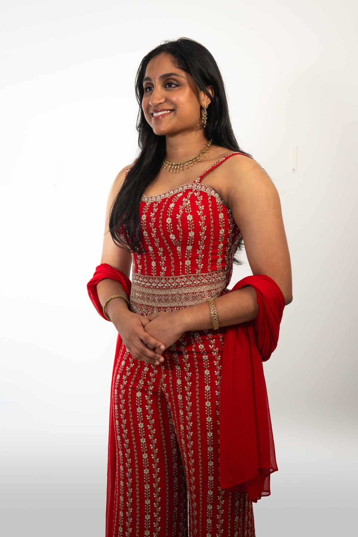 Bright Red Corset Co-ord set