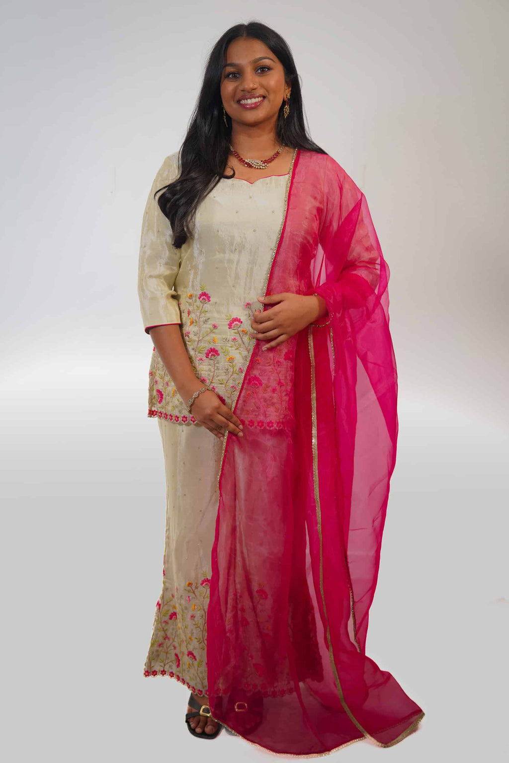 Tissue Silk Sharara Suit