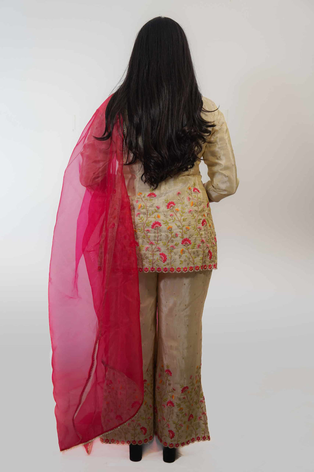Tissue Silk Sharara Suit