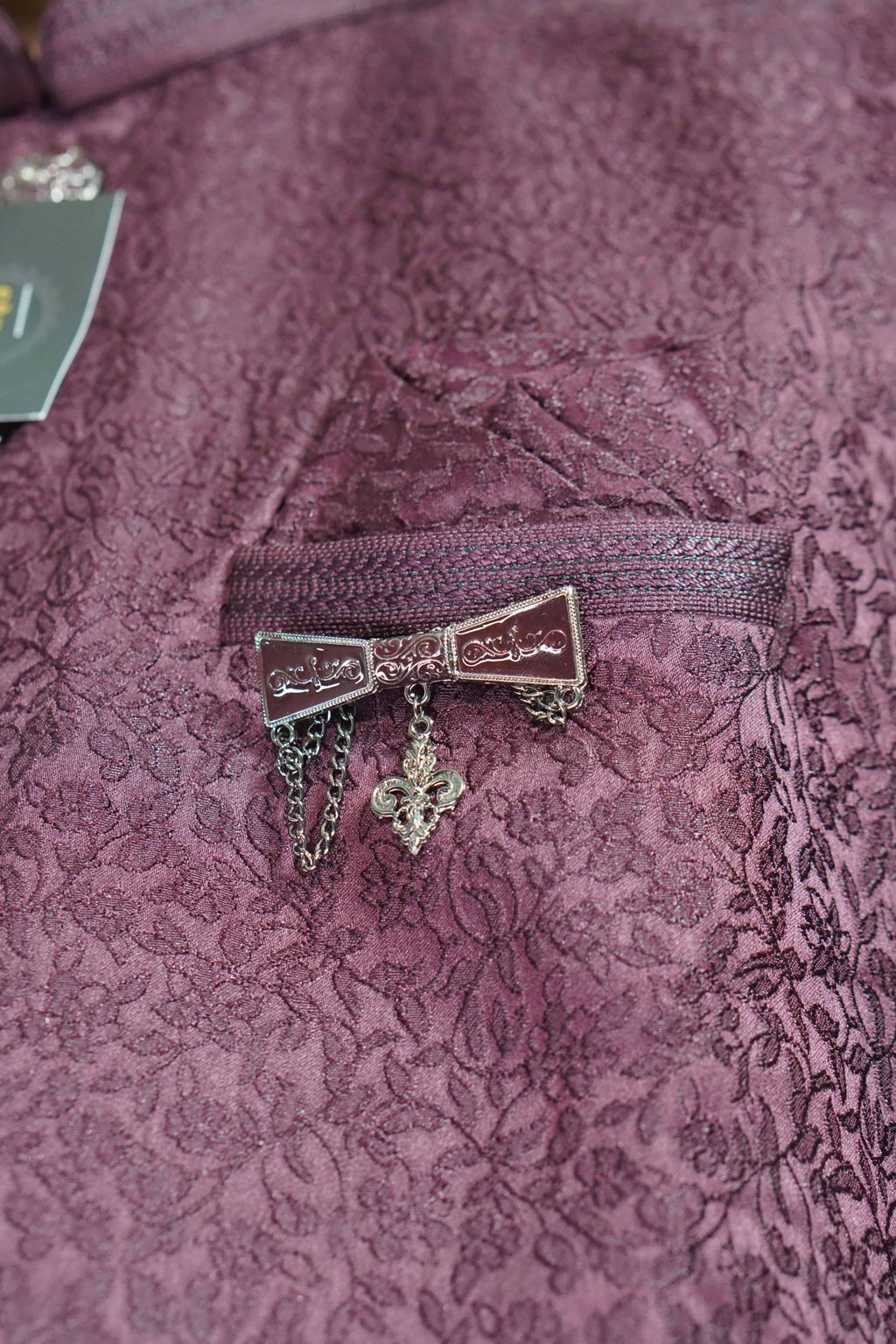 Imperial Burgundy Sherwani Set – photo 3