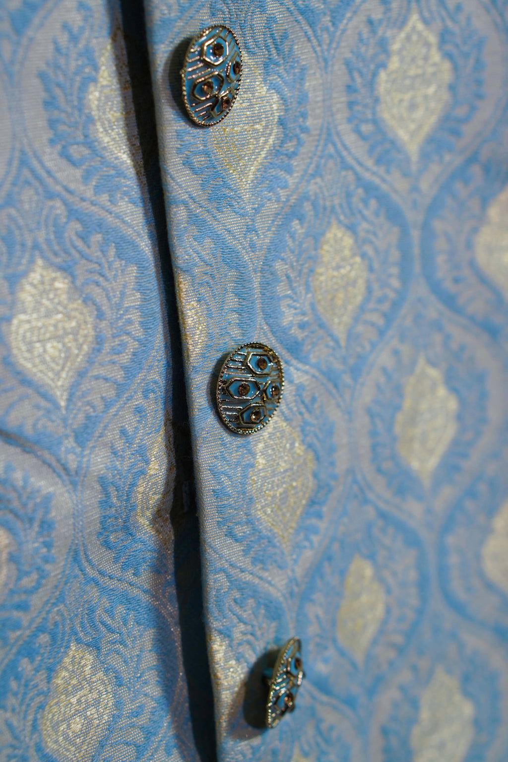 Regal Frost Blue Sherwani Set – photo 2