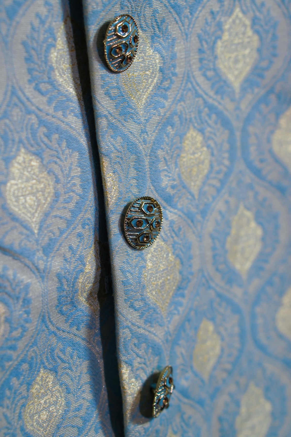 Regal Frost Blue Sherwani Set – photo 2