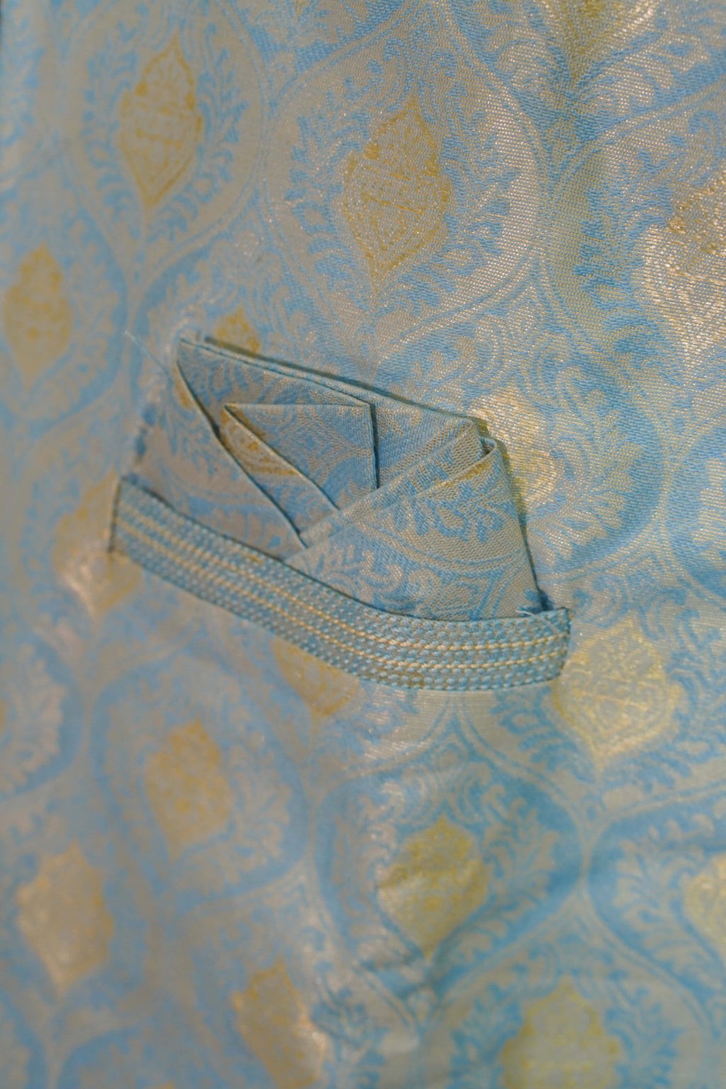 Regal Frost Blue Sherwani Set – photo 3