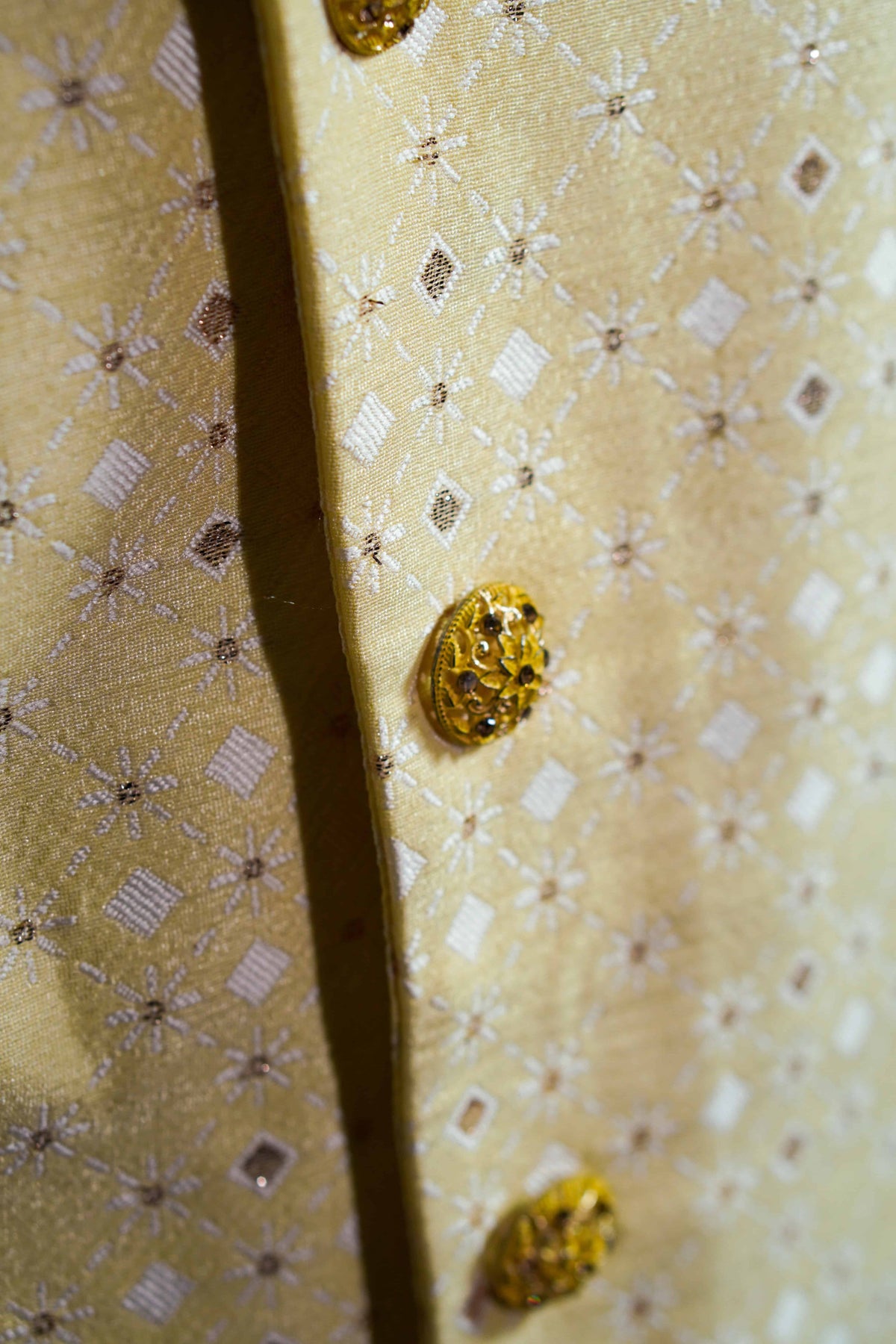 Chic Pastel Yellow Sherwani Set – photo 4