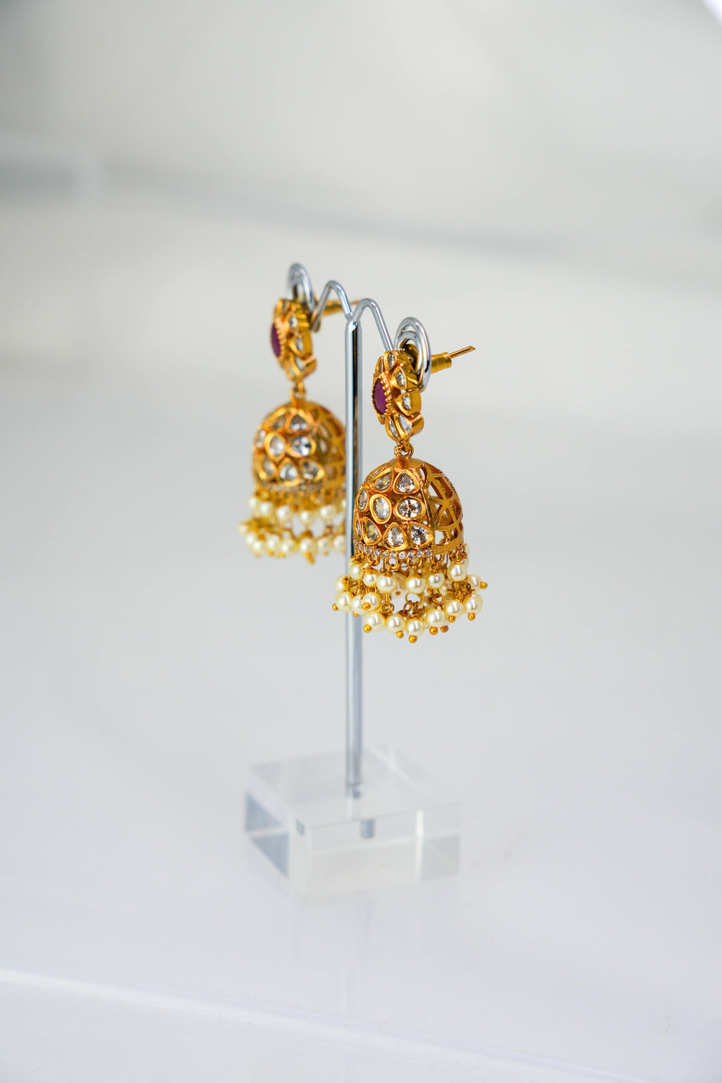 Royal Ruby Jhumkas – photo 2