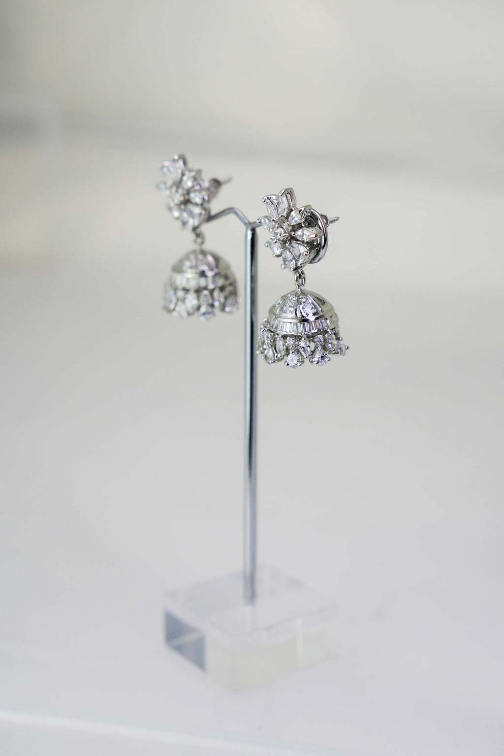 Crystal Bloom Jhumka – photo 2