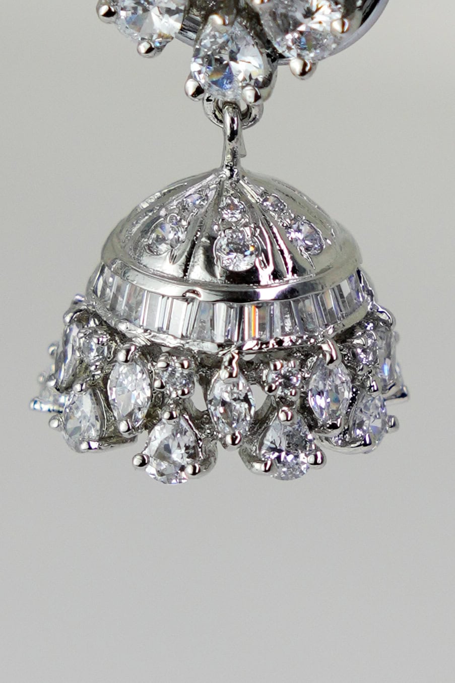 Crystal Bloom Jhumka – photo 3
