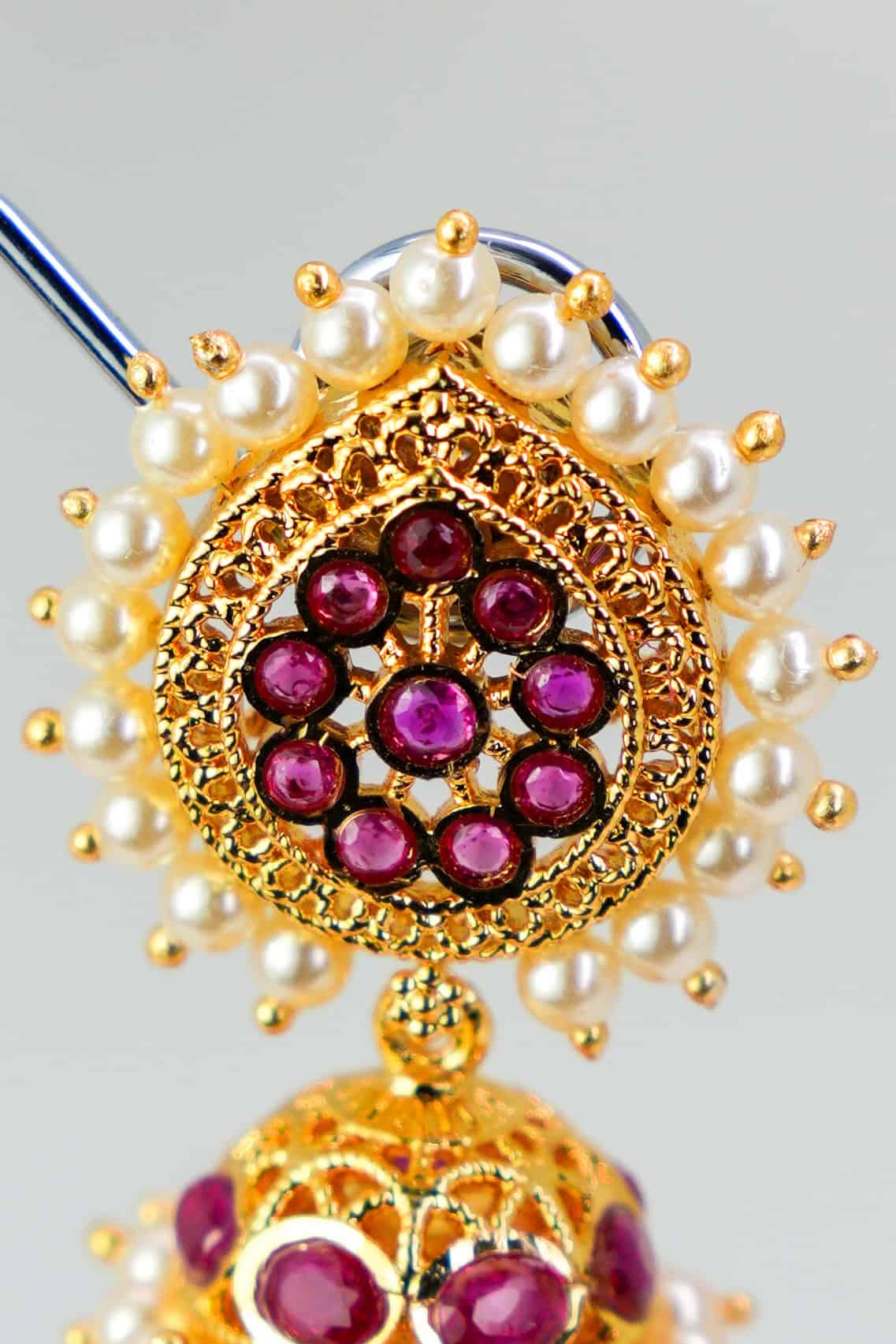 Temple Treasure Jhumka – photo 3