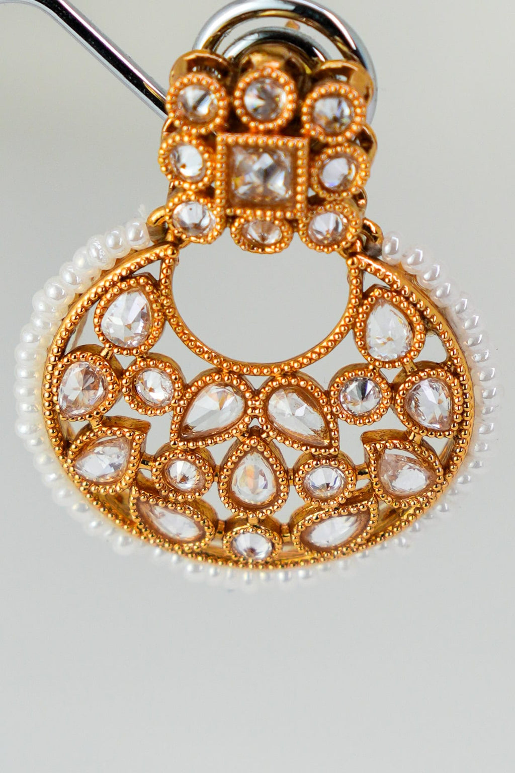 Pearl Halo Chandbali – photo 4