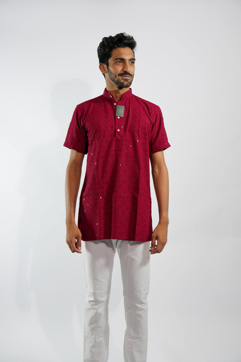 Bold Red Kurta – photo 1