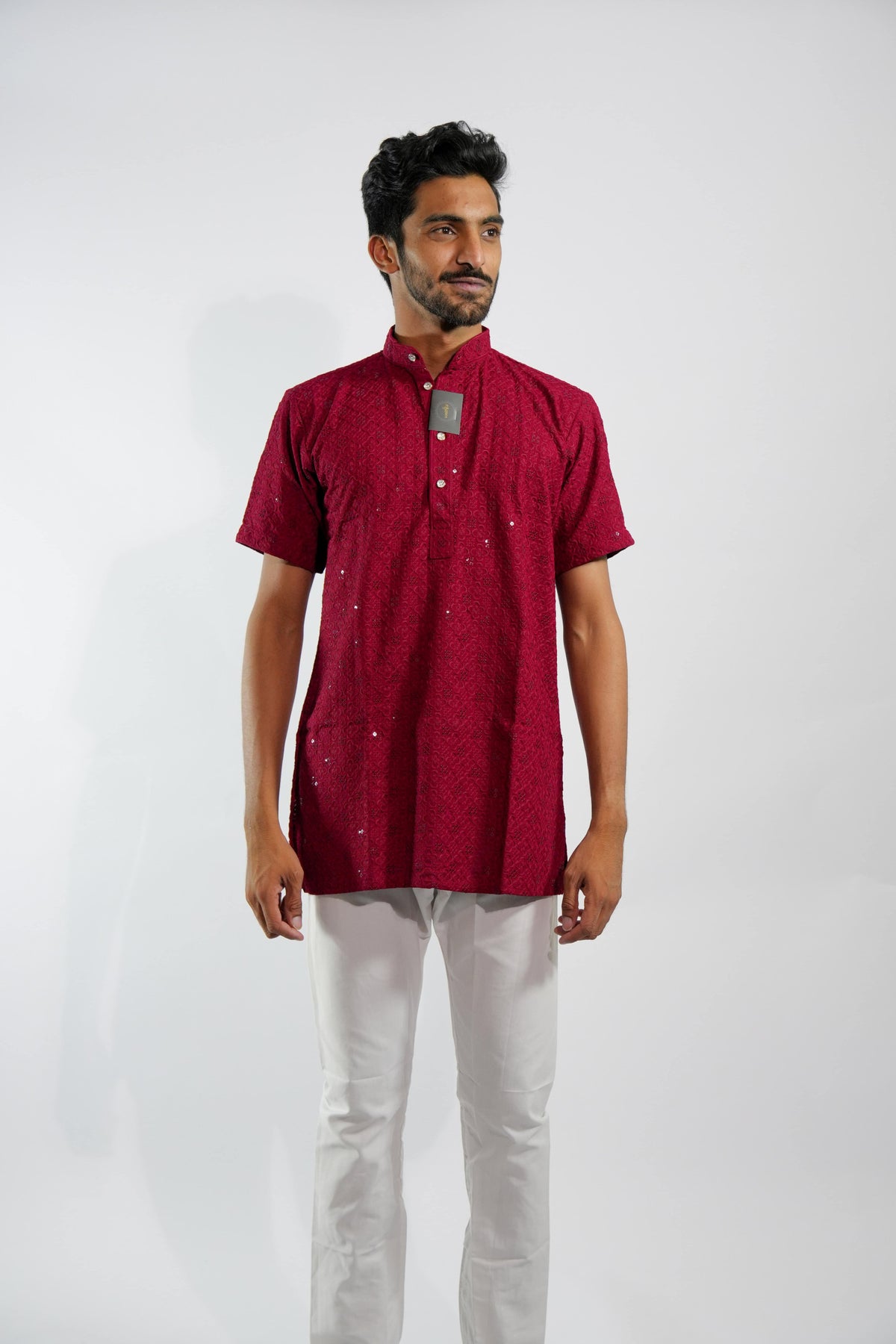 Bold Red Kurta – photo 1
