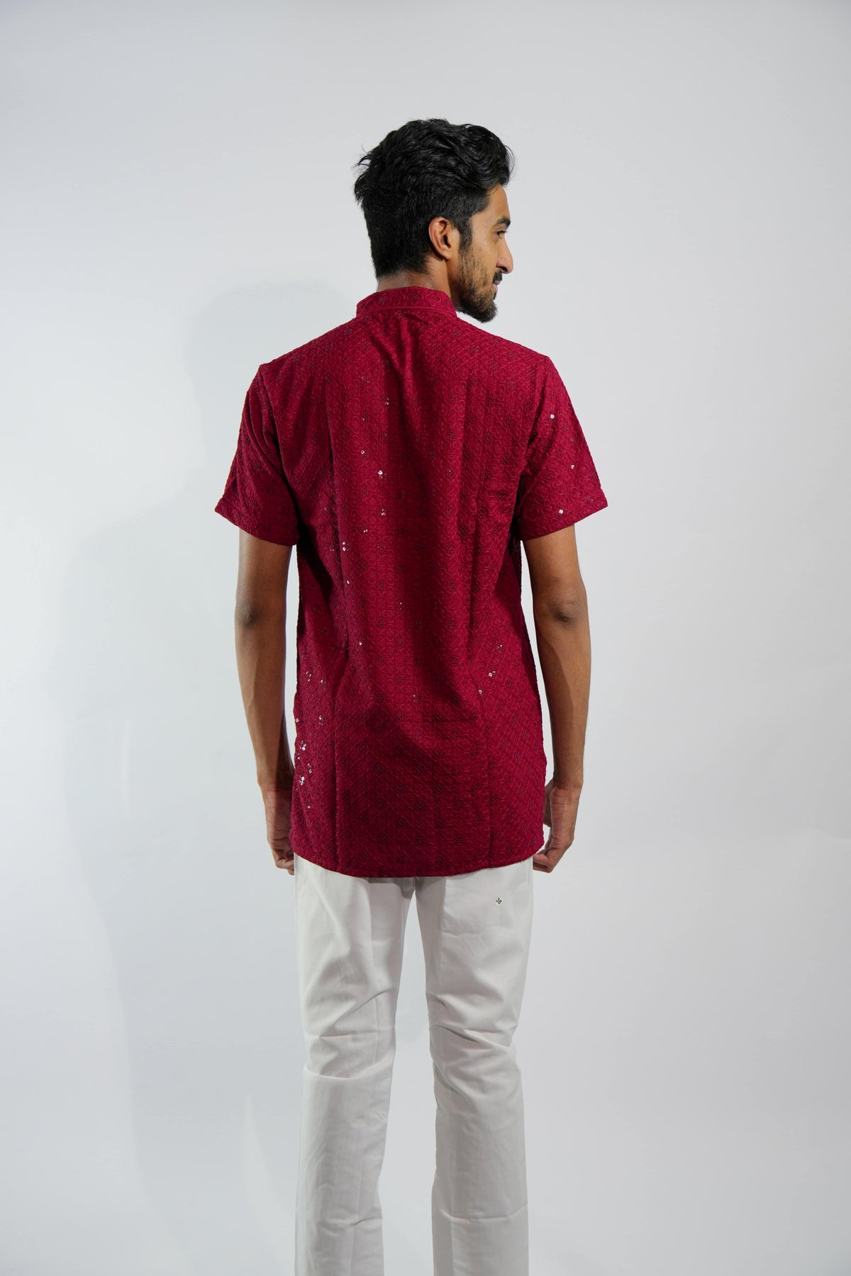 Bold Red Kurta – photo 4