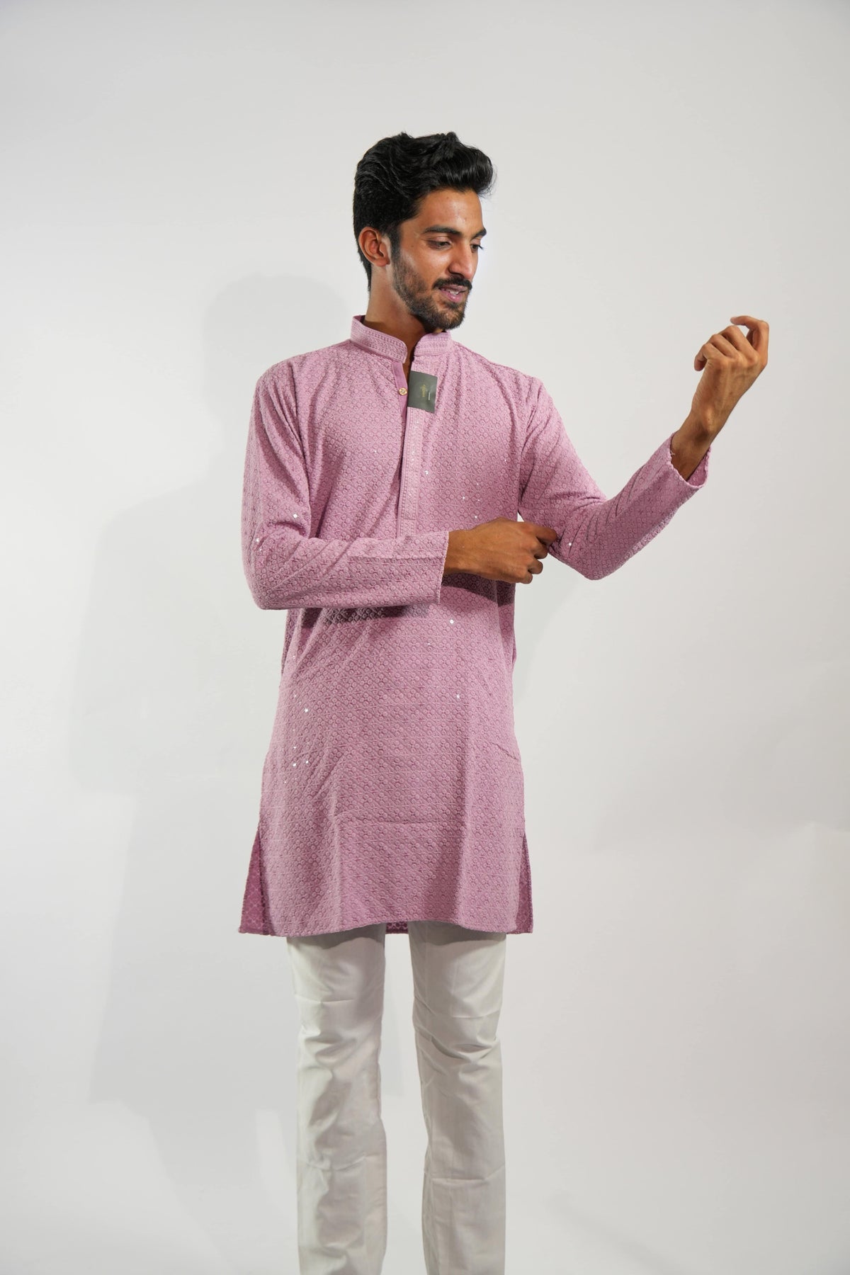 Soft Pink Kurta Pajama – photo 1