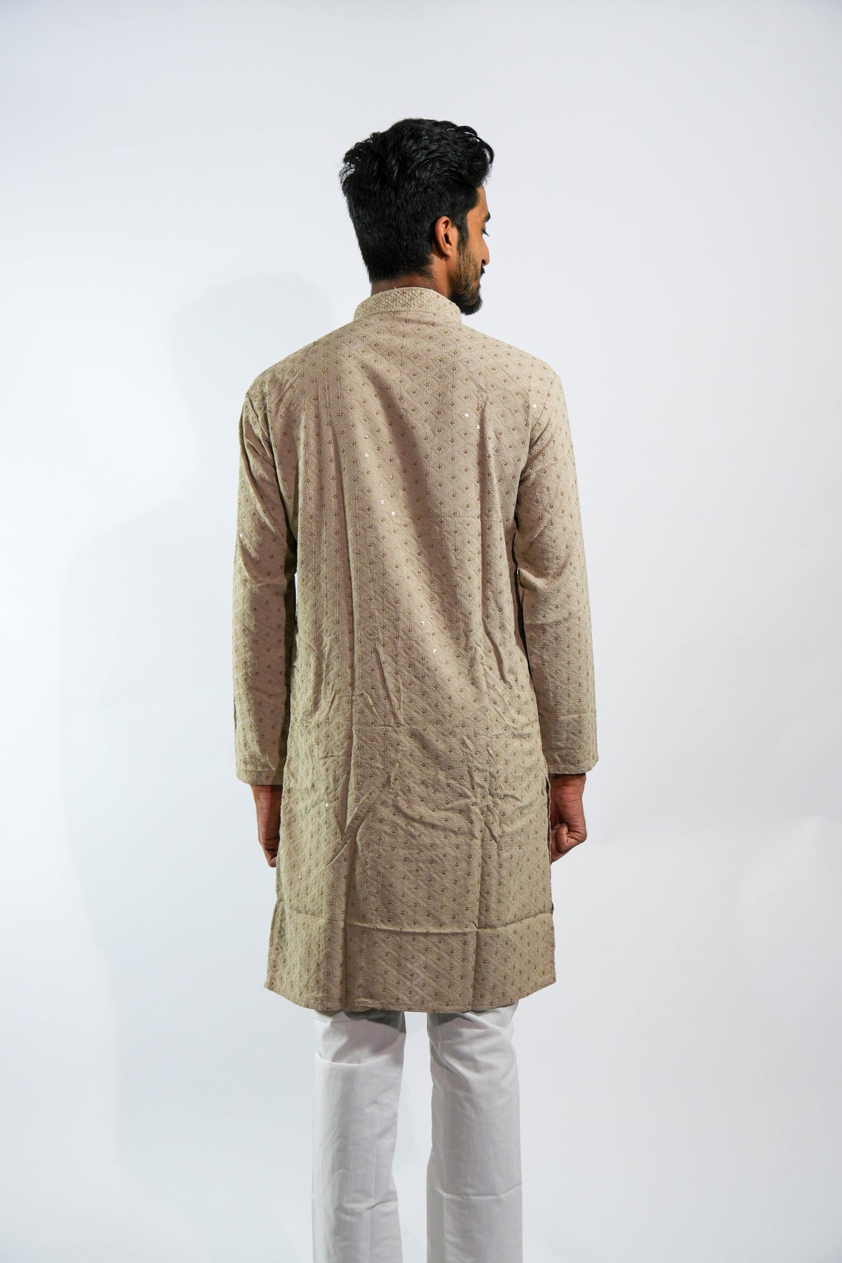 Elegant Beige Kurta Pajama – photo 4