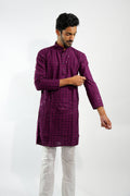 Royal Purple Kurta Pajama – photo 1