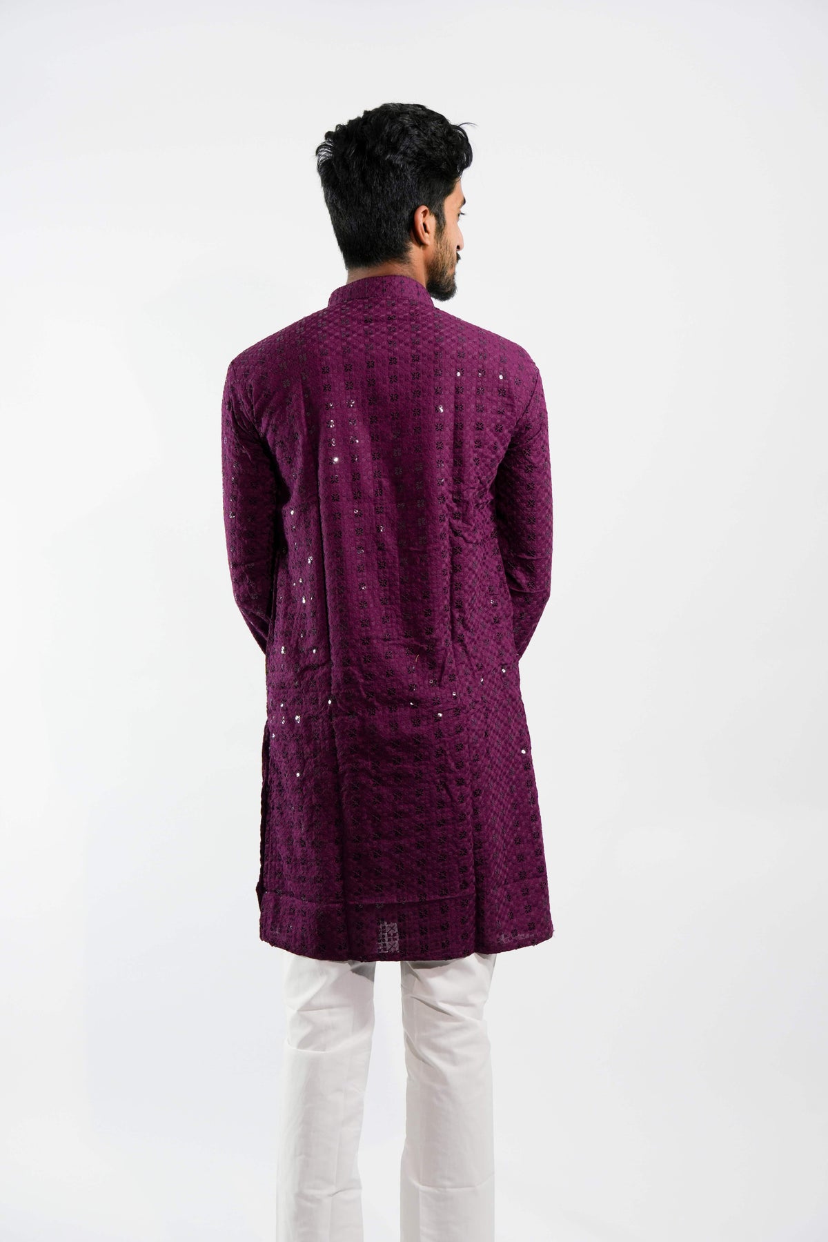 Royal Purple Kurta Pajama – photo 4