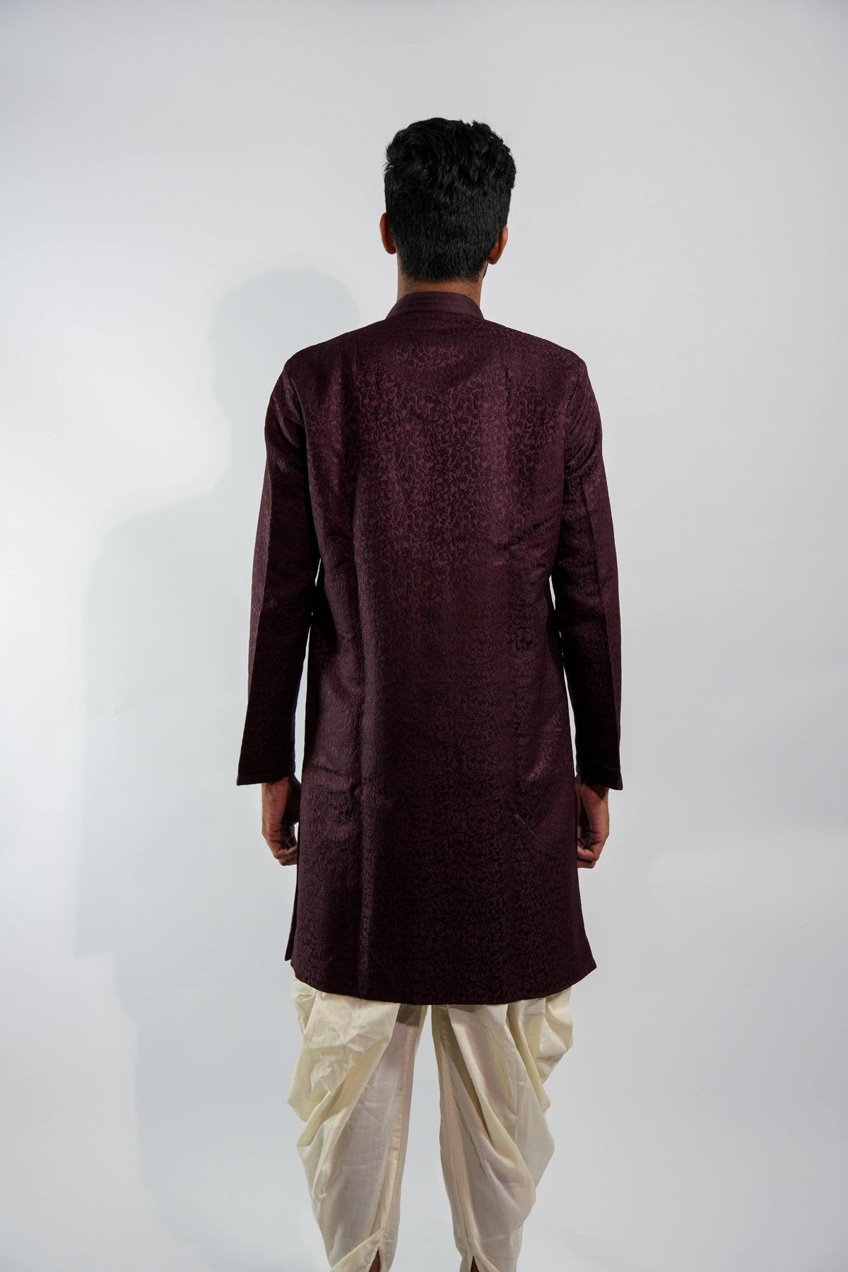 Imperial Burgundy Sherwani Set – photo 4