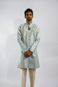 Regal Frost Blue Sherwani Set – photo 1