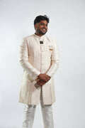 Royal Warm White Sherwani Set – photo 1