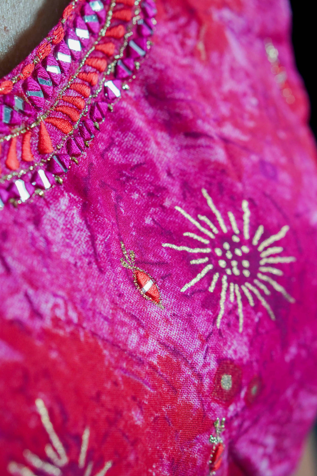 Radiant Royal Pink A-Line Kurti – photo 3
