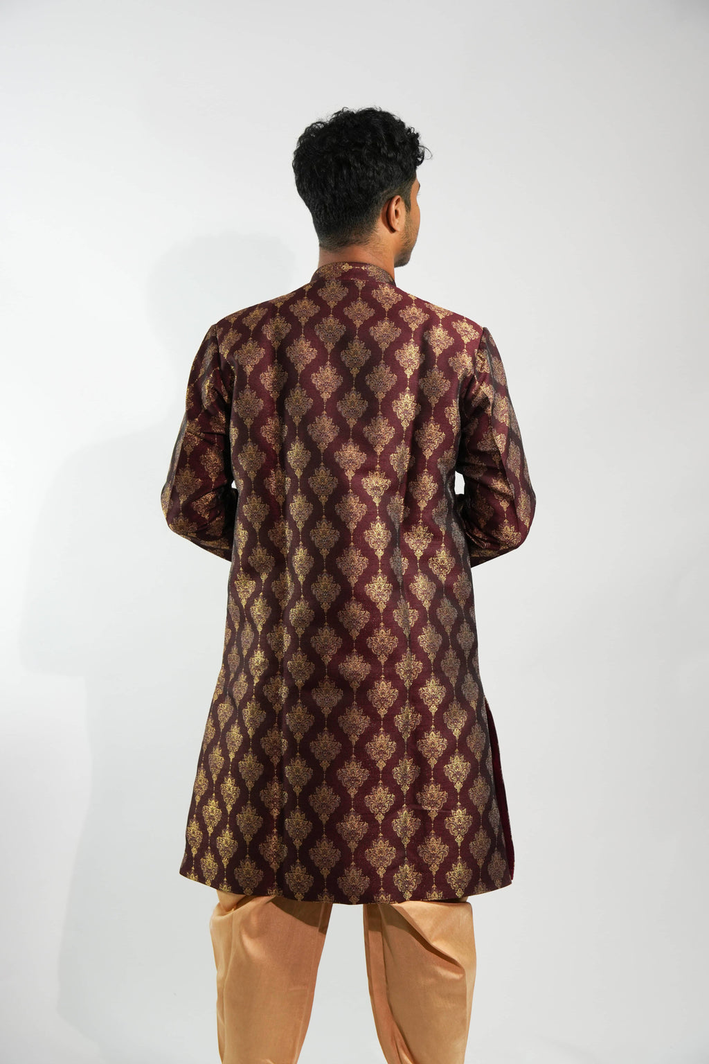 Deep Maroon Sherwani Set – photo 2