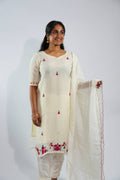 Handwork Warm White Salwar Suit – photo 1