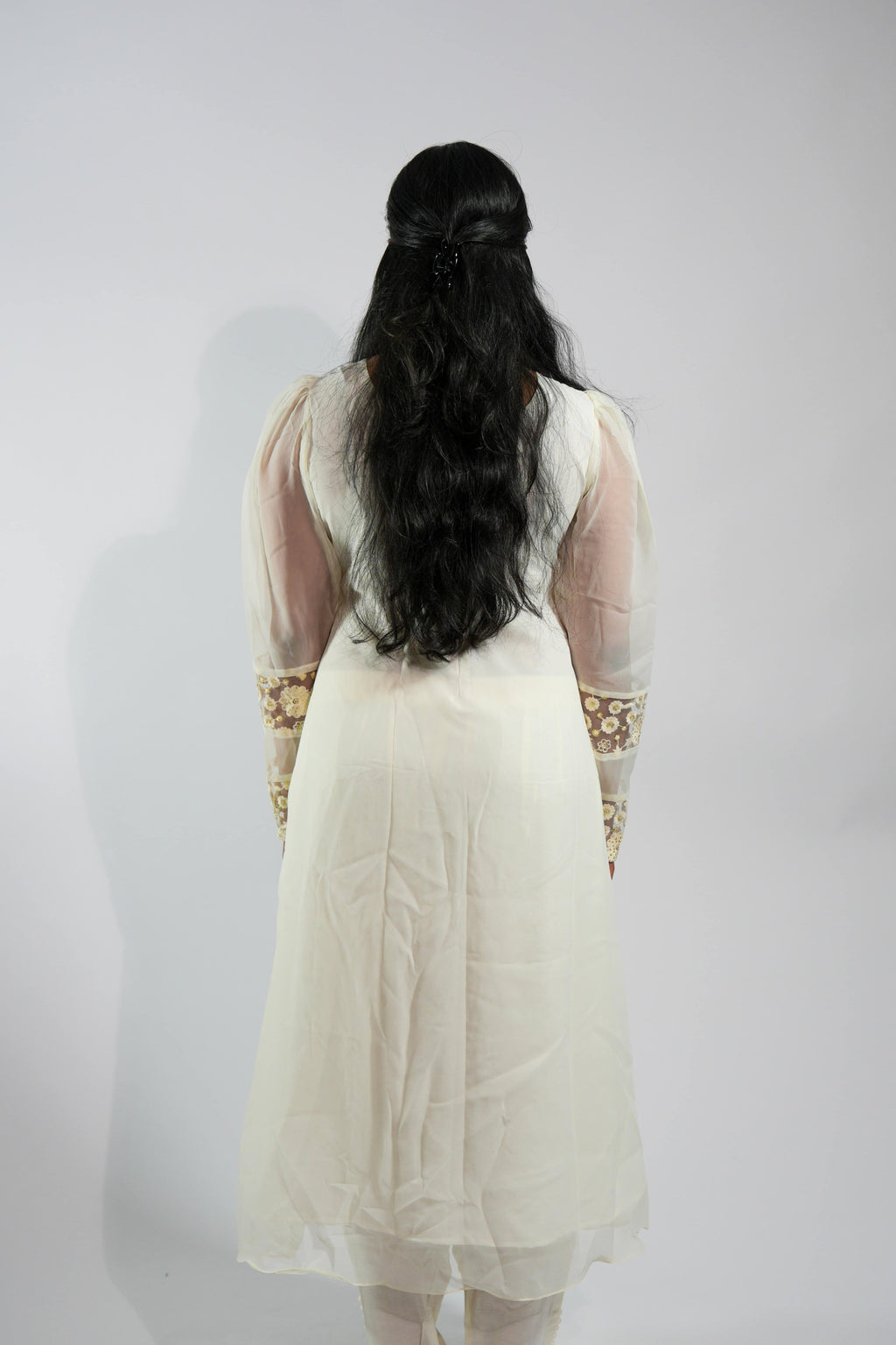 Divine Warm White Frock Kurti – photo 4