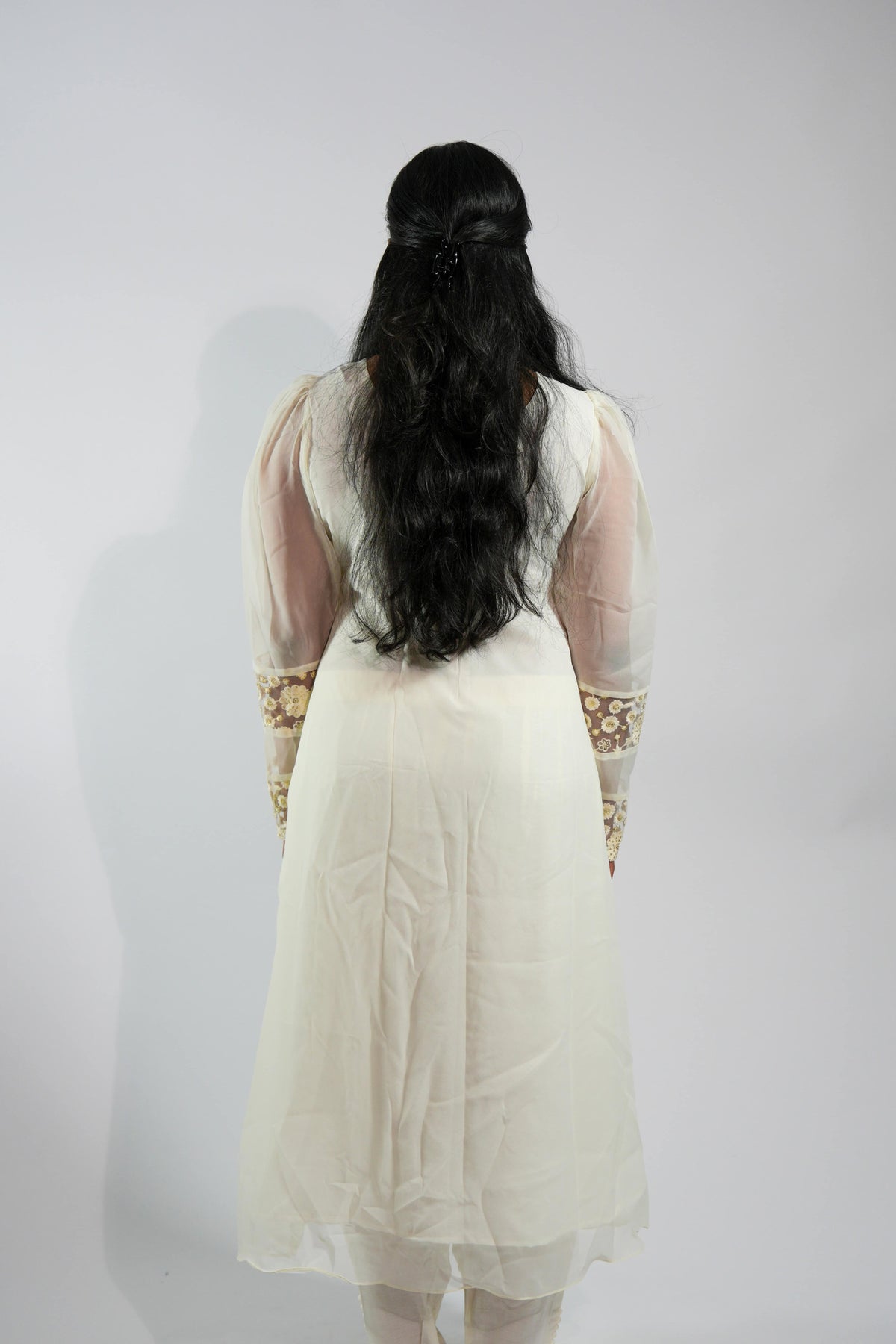 Divine Warm White Frock Kurti – photo 4