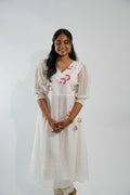 Elegant White A-Line Kurti – photo 1