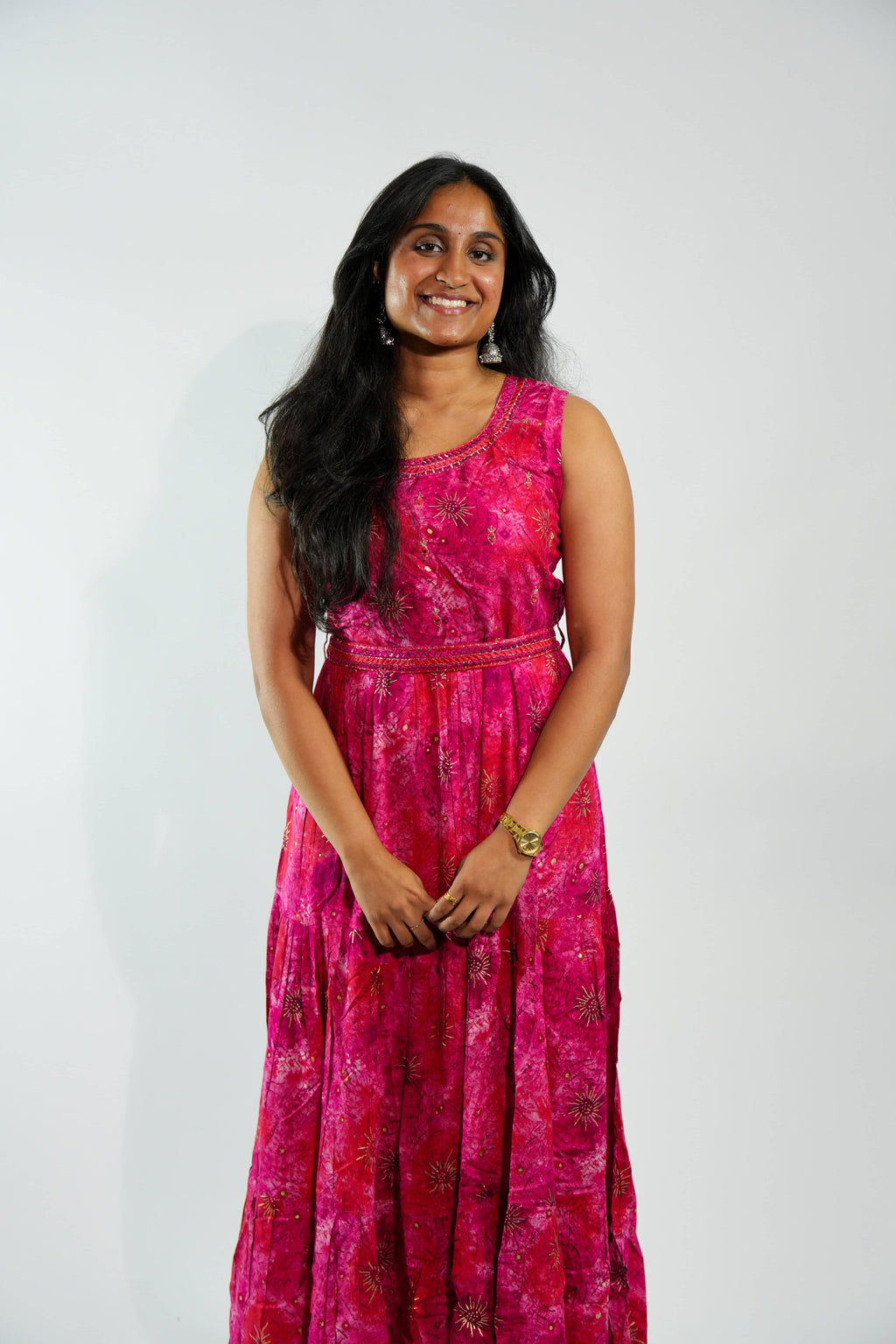 Radiant Royal Pink A-Line Kurti – photo 1