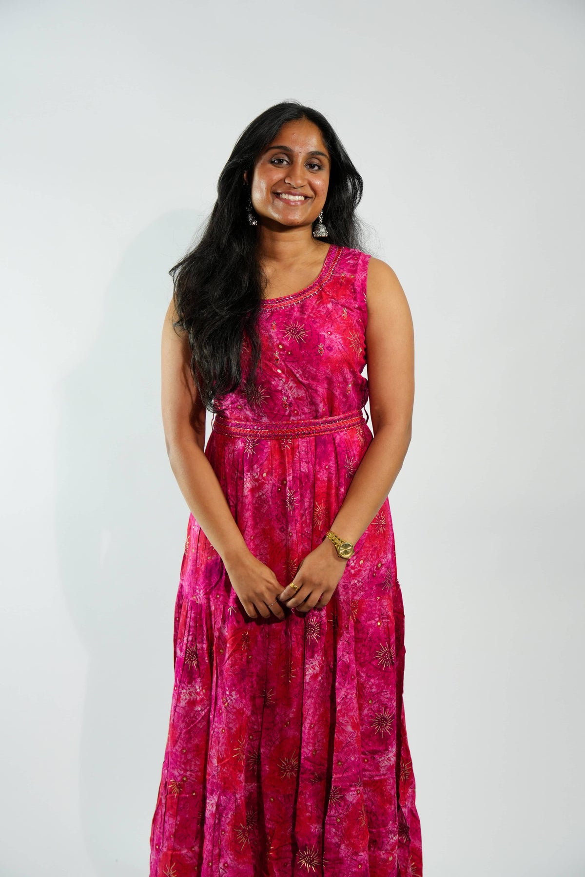 Radiant Royal Pink A-Line Kurti – photo 1