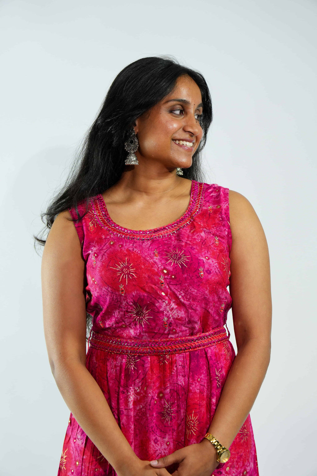 Radiant Royal Pink A-Line Kurti – photo 2