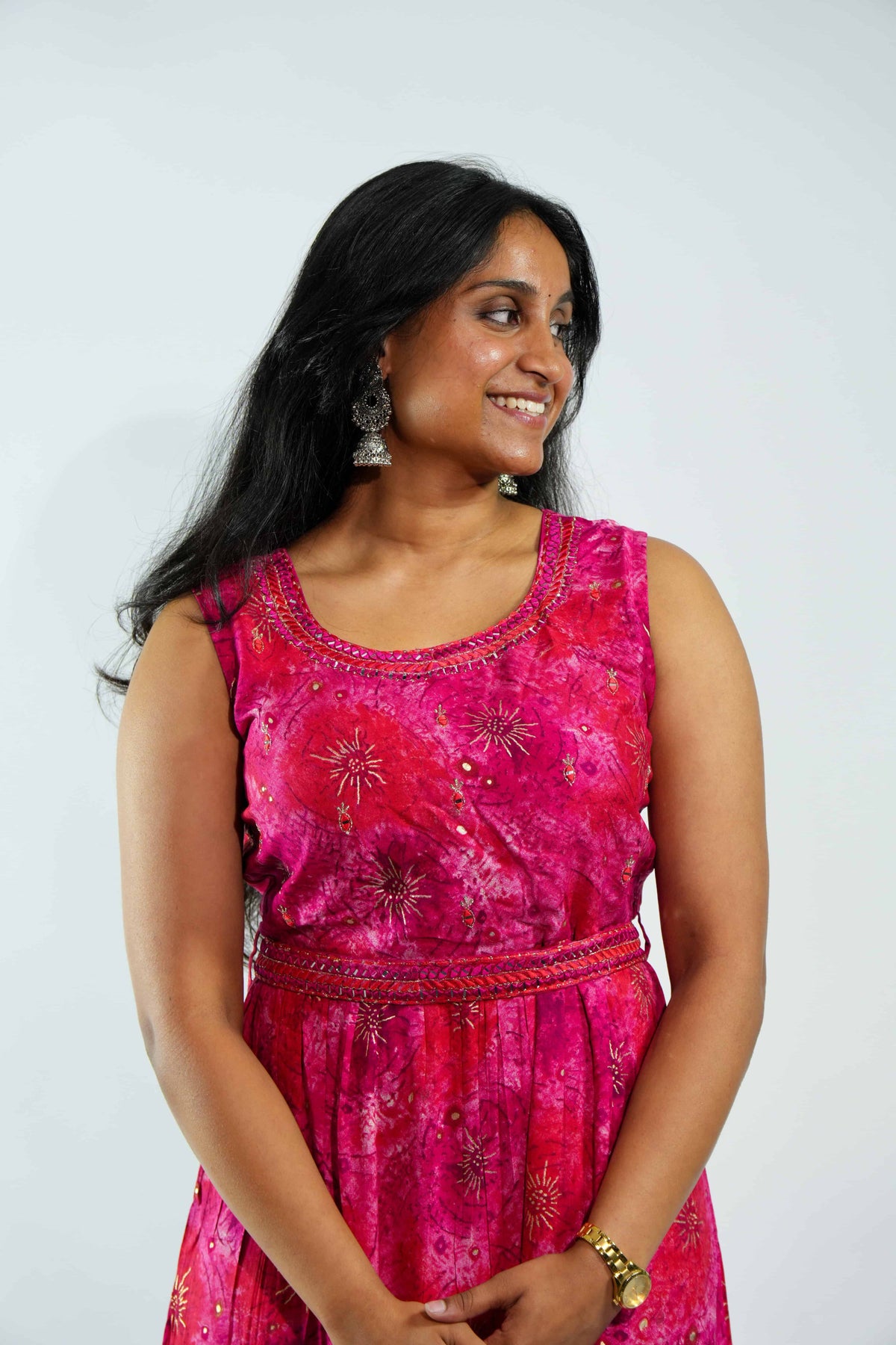 Radiant Royal Pink A-Line Kurti – photo 2